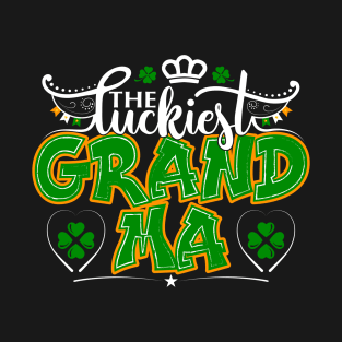 The Luckiest Grandma-Saint Patricks Day Tee T-Shirt