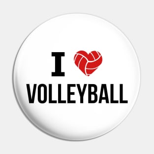 I love Volleyball Pin