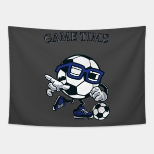 soccer game time Tapestry