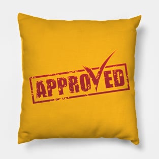 Approved label Pillow