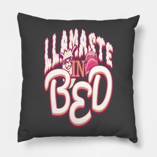 Llamaste in Bed Pillow