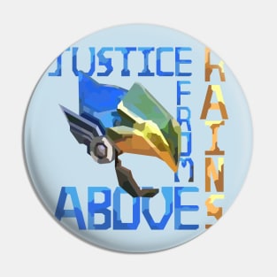 Justice Rains From Above - Pharah Overwatch Pin