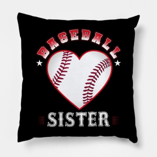 Sister Baseball Team Family Matching Gifts Funny Sports Lover Player Pillow