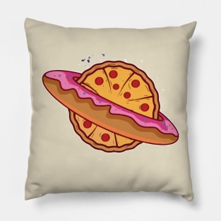 pizza and donuts fast food Pillow