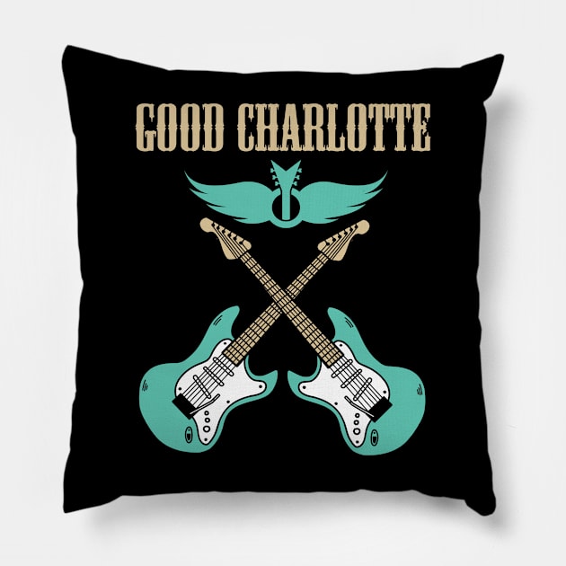 GOOD CHARLOTTE BAND Pillow by dannyook