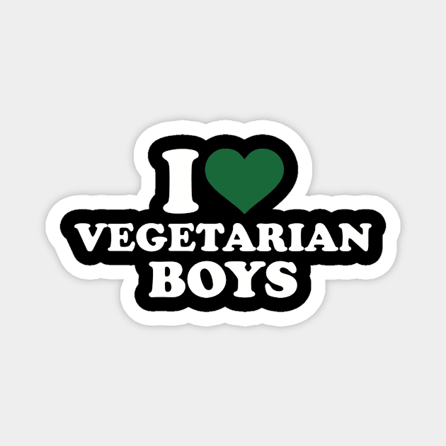 I love Vegetarian Magnet by Designzz