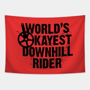 World's Okayest Downhill Rider Tapestry