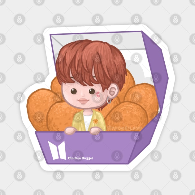 ARMY Chicken Nugget Jimin Magnet by Khotekmei