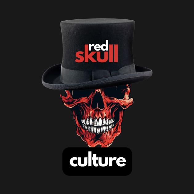 Red Skull Culture, Festival t-shirt, Unisex t-shirt, tees, men's t-shirt, women's t-shirt, summer t-shirt, trendy t-shirt, tees with hats by Clinsh Online 