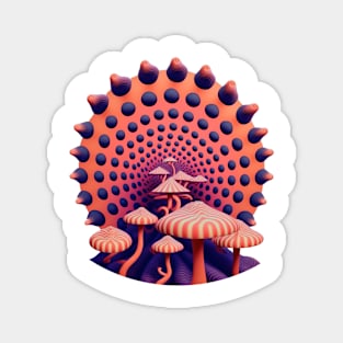 Creepy Shrooms Magnet