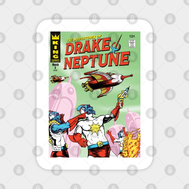 Drake Neptune Comic March 1934 The Parallax Wars Magnet by GothicStudios
