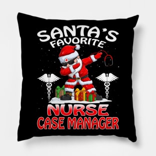 Santas Favorite Nurse Case Manager Christmas T Shi Pillow