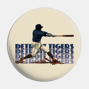 Retro Detroit Tigers Slugger Pin