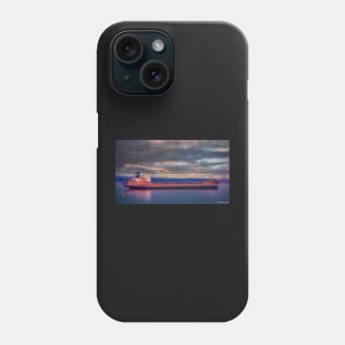 Ship in Bedford Basin at Sunset Phone Case