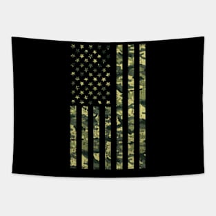 Camo American Flag Usa Camouflage Patriotic American Flag Tapestry