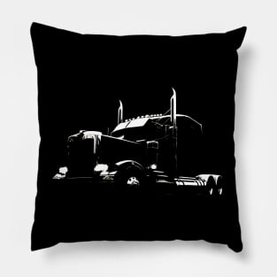 18 Wheeler Semi Truck Shirt for Truck Drivers Who Love OTR Pillow