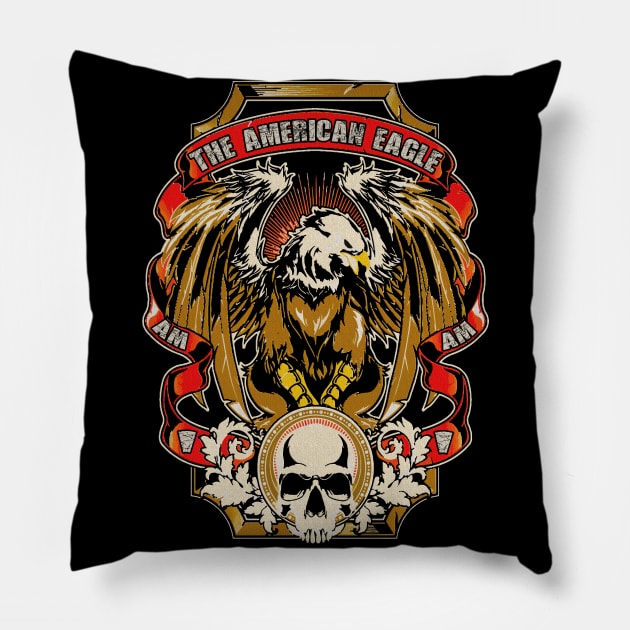 The American Eagle Pillow by black8elise