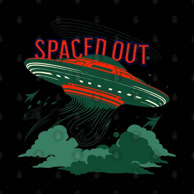 Extraterrestrial Encounter | Spaced Out UFO T-Shirt Design by WilFredWil Designs