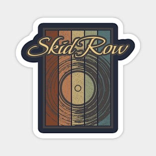 Skid Row Vynil Silhouette Magnet