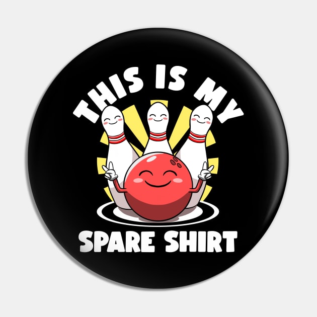 This is My Spare Shirt Bowler Bowling Lovers Lucky Bowling Pin by MerchBeastStudio