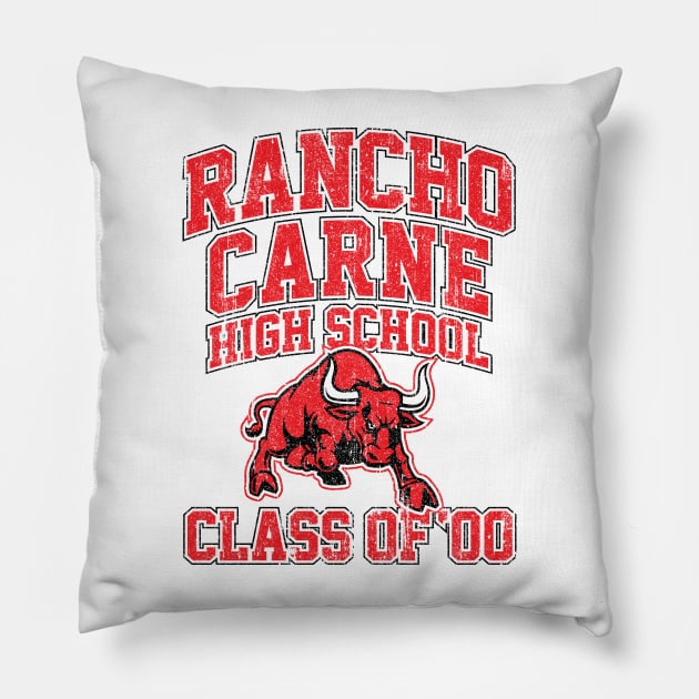 Rancho Carne High School Class of 00 (Variant) Pillow by huckblade