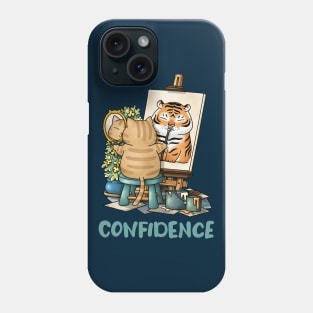 Cat Confidence Self Portrait Phone Case