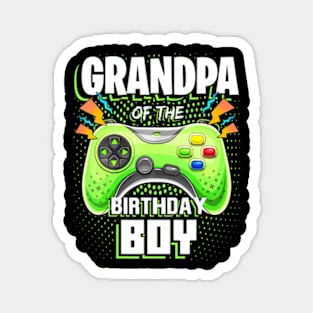 Grandpa of the Birthday Video Gamer Magnet