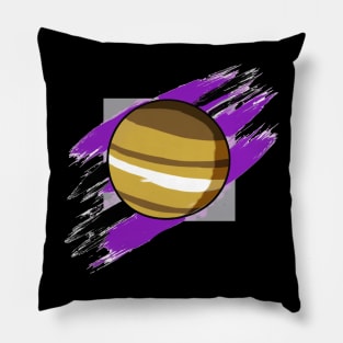 Brushes of Jupiter Pillow