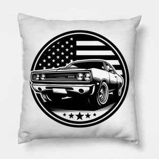 american muscle car Pillow