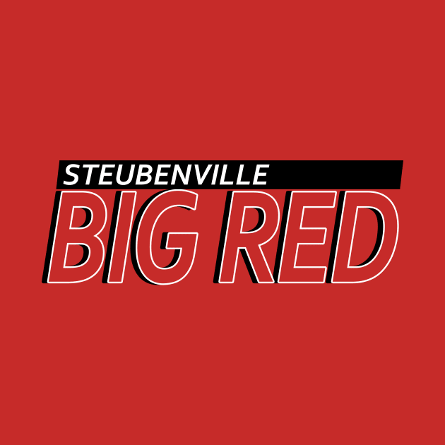 Bold Retro Steubenville Big Red by G-Cubed Design