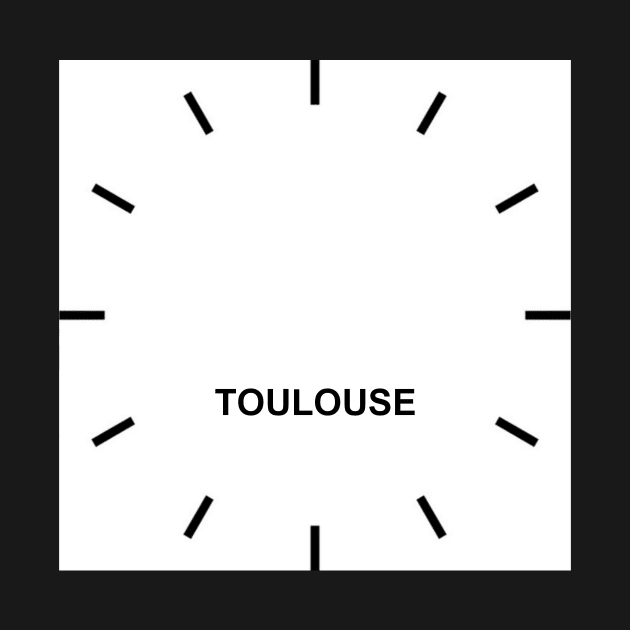 TOULOUSE Time Zone Wall clock by ghjura