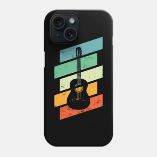 Vintage Style Classical Guitar Retro Colors Phone Case