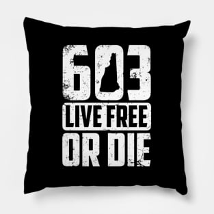 603 Live Free Or Die New Hampshire Patriot Pillow