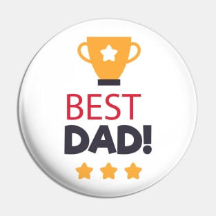 Best Dad T-Shirt gifts Pin