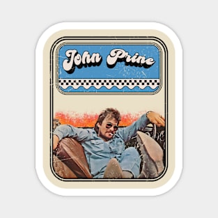 John Prine // 70s Retro Style Fan Art Design Magnet