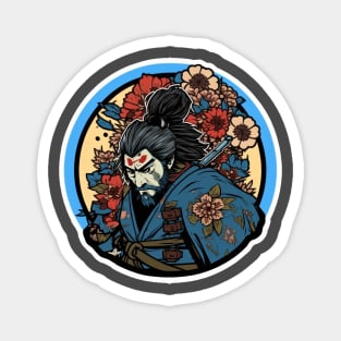 Samurai Warrior Design Magnet