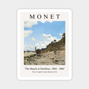 Claude Monet The Beach at Honfleur Magnet