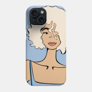 Blonde Girl Portrait Phone Case