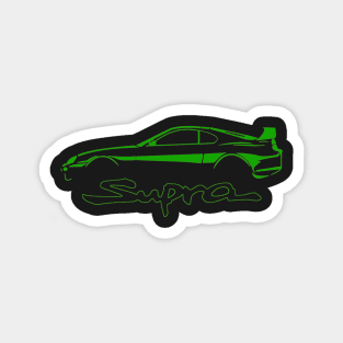 Toyota Green Supra MK4 Vintage Magnet