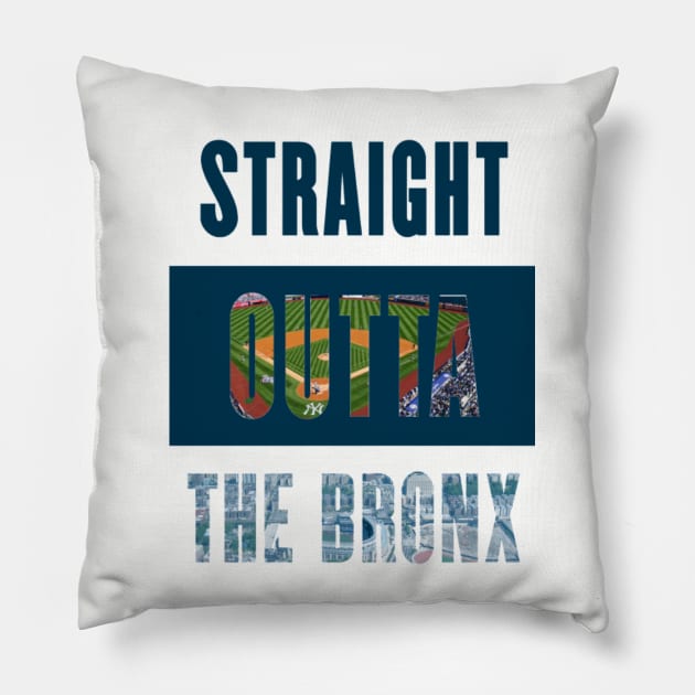 Straight Outta The Bronx Pillow by KopATop