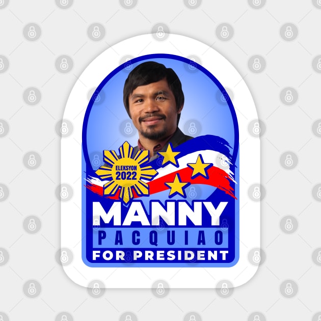 MANNY PACQUIAO FOR PRESIDENT ELECTION 2022 V1 Magnet by VERXION