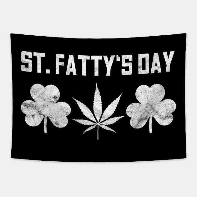 St Patricks Day Weed T-Shirt Cannabis Marihuana Gift Tapestry by ErdnussbutterToast