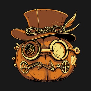 Steampunk Halloween Pumpkin T-Shirt