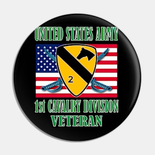 1st Cavalry Division- Veteran Pin