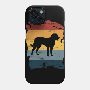 Chesapeake Bay Retriever Distressed Vintage Retro Silhouette Phone Case