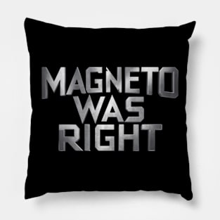 Magneto was right Pillow