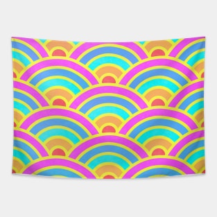 Seigaiha Waves Tapestry