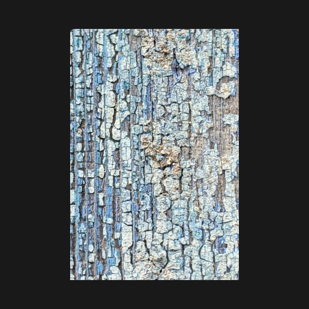 Blue Crackle (weathered paint abstract) by aeolia