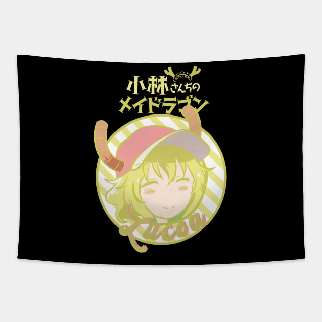 MISS KOBAYASHI'S DRAGON MAID: LUCOA (BLACK) Tapestry by FunGangStore