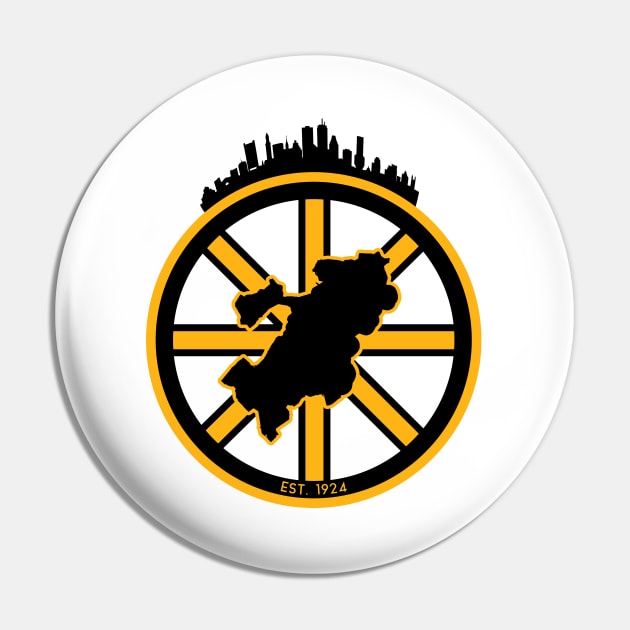 Boston Bruins Art Pin by cwijeta